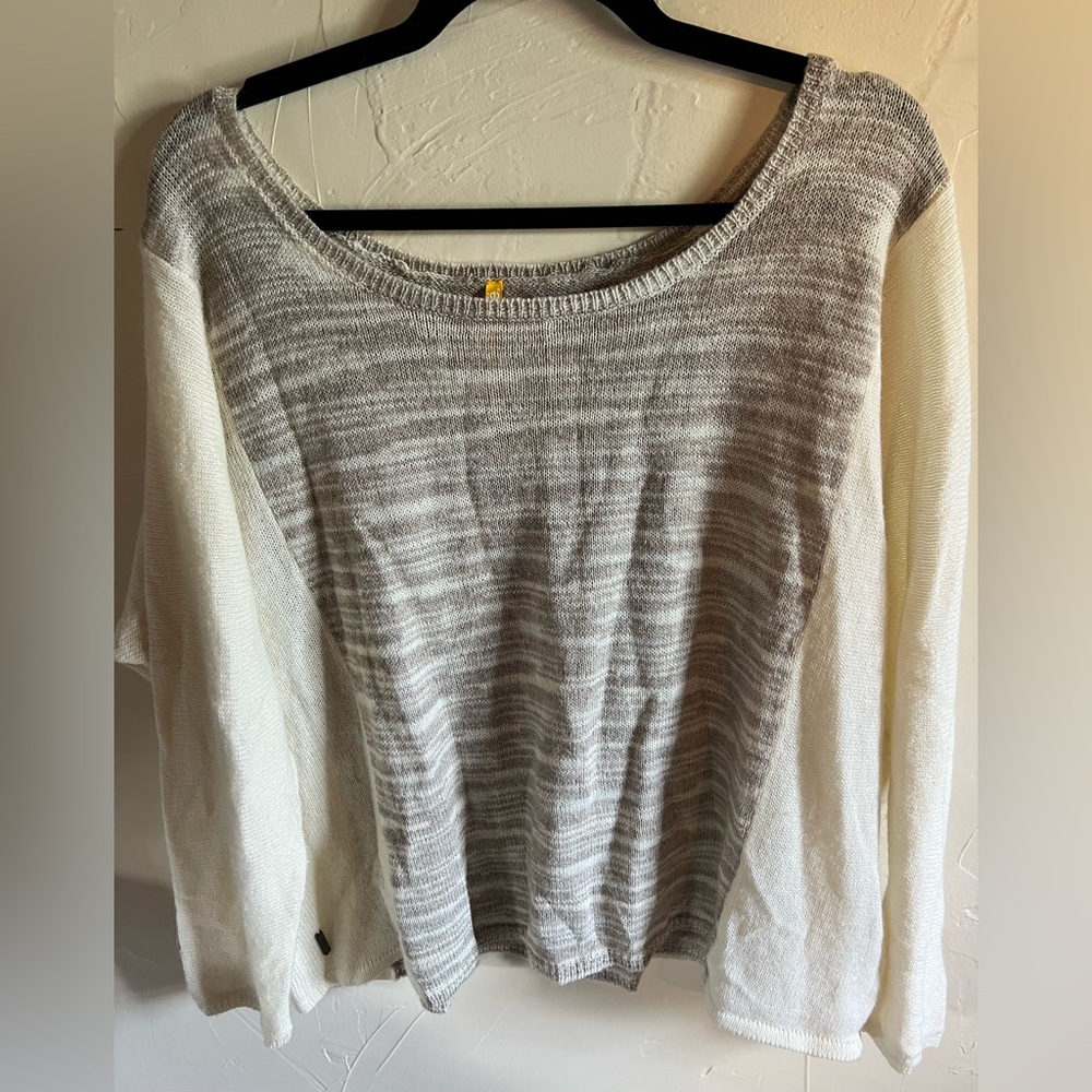 Lole Gray and Cream Women's Sweater